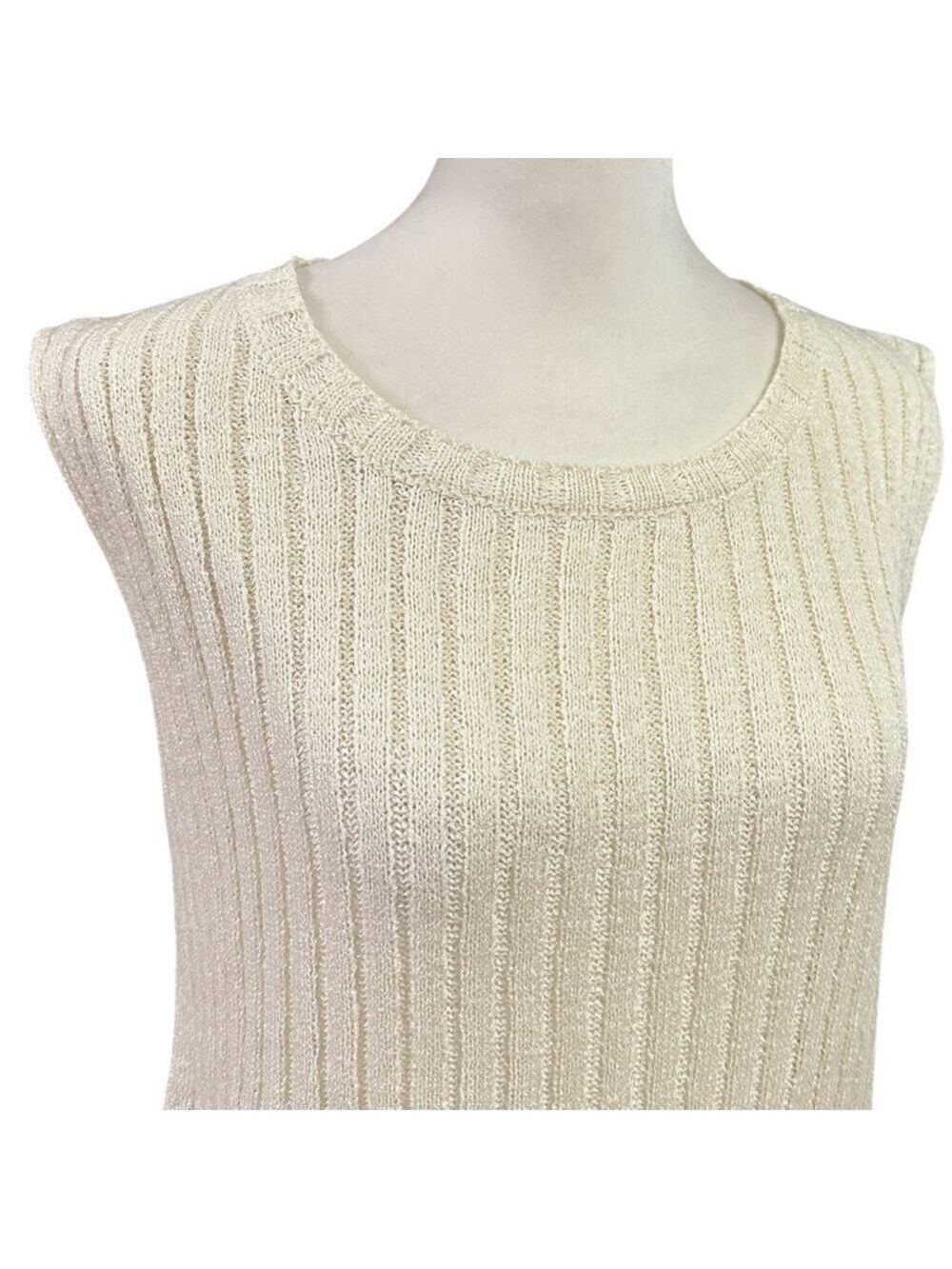 POL Ribbed Sleeveless Grommet Snap Side Hem Boho Top Size Small - Picture 5 of 12